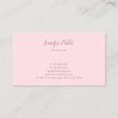 Elegant Moderne Minimale Sjabloon Professional Visitekaartje (Achterkant)