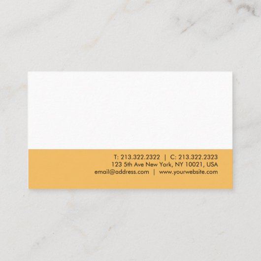 Elegant Moderne Minimale Sjabloon Professional Visitekaartje (Achterkant)