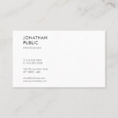 Elegant Moderne Minimale Sjabloon Professional Visitekaartje (Achterkant)