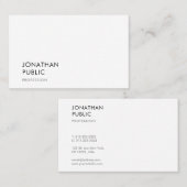 Elegant Moderne Minimale Sjabloon Professional Visitekaartje (Voorkant / Achterkant)