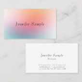 Elegant Moderne Minimalistische Design Colorful Sj Visitekaartje (Voorkant / Achterkant)