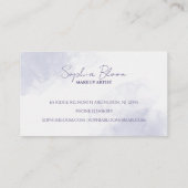 Elegant moderne pasta vloeibare Waterverf Inkt Bus Visitekaartje (Achterkant)