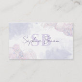 Elegant moderne pasta vloeibare Waterverf Inkt Bus Visitekaartje (Voorkant)