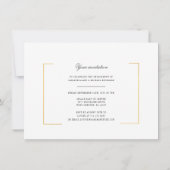 Elegant Moderne Photo Engagement Party Kaart (Achterkant)