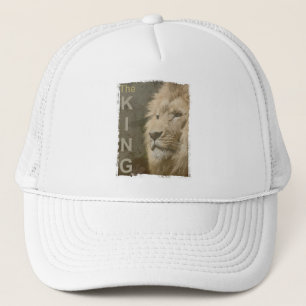 Elegant Moderne Pop Art Lion Head Sjabloon Trucker Pet