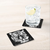 Elegant Moderne Pop Art Sjabloon Tiger Head Kartonnen Onderzetters (Insitu)