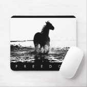 Elegant moderne Pop kunst met paardenvrijheid Muismat (Met muis)