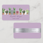 Elegant moderne professionele cactus visitekaartje (Voorkant / Achterkant)