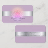 Elegant moderne professionele Lotus Flower Visitekaartje (Voorkant / Achterkant)