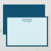 Elegant Moderne Professionele Sjabloon met Grens Kaart (Voorkant / Achterkant)