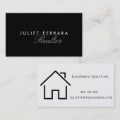 Elegant Moderne Realtor - High End Visitekaartje (Voorkant / Achterkant)