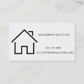 Elegant Moderne Realtor - High End Visitekaartje (Achterkant)