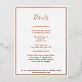 Elegant Moderne Roos Gold Enclosure Kaart (Voorkant)