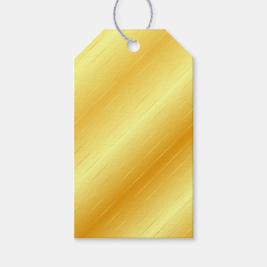 Elegant Moderne Sjabloon Aangepast Trendy Gold-uit Cadeaulabel (Voorkant)