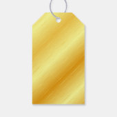 Elegant Moderne Sjabloon Aangepast Trendy Gold-uit Cadeaulabel (Achterkant)