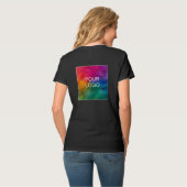 Elegant Moderne Sjabloon Business Logo Black T-shirt (Achterkant volledig)