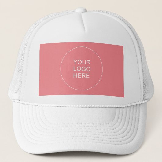 Elegant Moderne Sjabloon Uw bedrijf Logo hier Trucker Pet (Voorkant)
