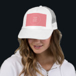Elegant Moderne Sjabloon Uw bedrijf Logo hier Trucker Pet<br><div class="desc">Creëer Uw eigen Elegant White Charisma Color Modern Sjabloon Voeg Afbeelding Logo Foto Trucker Hat toe.</div>