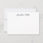 Elegant Moderne Sjabloon van de Naam van het Manus (Voorkant)