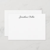 Elegant Moderne Sjabloon van de Naam van het Manus (Voorkant / Achterkant)