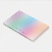 Elegant moderne Sjabloon voor aangepaste regenboog Post-it® Notes (Schuin)