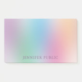 Elegant moderne Sjabloon voor aangepaste regenboog Post-it® Notes (Voorkant)