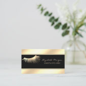 Elegant moderne Stripes, goudknollazen Visitekaartje (Staand voorkant)