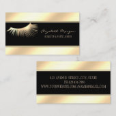 Elegant moderne Stripes, goudknollazen Visitekaartje (Voorkant / Achterkant)
