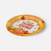 Elegant Moderne Thanksgiving Populair Papieren Bordje (Gekanteld)