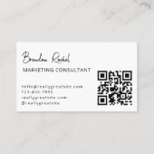 Elegant Moderne Twee Initiaal Monogram Professiona Visitekaartje (Achterkant)