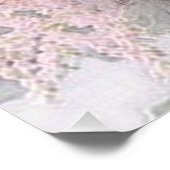 Elegant Moderne Waterverf Art Rozen Flowers Perfect Poster (Hoek)