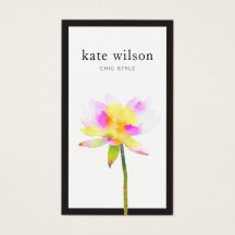 Elegant Moderne Waterverf Lotus Flower