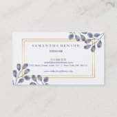 Elegant Moderne Waterverf Visitekaartje (Achterkant)