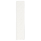 Elegant moderne witte en goudConfetti Stippen Korte Tafelloper (Voorkant)