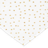 Elegant moderne witte en goudConfetti Stippen Korte Tafelloper (Hoek)