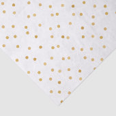 Elegant moderne witte en goudConfetti Stippen Tissuepapier (Detail)
