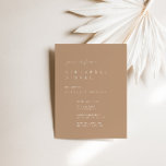 Elegant ModernTan Rehearsal Dinner Invitation Kaart<br><div class="desc">Het ontwerp is voorzien van een handgeschreven lettertype en een modern, minimalistisch ontwerp. Ontworpen om te coördineren met voor het Collectie van de Uitnodiging van de Weddenschap "SERENA". Klik op "Personaliseren" als je details wilt wijzigen. Om de tekst te verplaatsen of de grootte, de doopvont, of de kleur te veranderen,...</div>