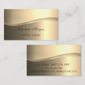 Elegant Modrn Luxury Gold Visitekaartje (Voorkant / Achterkant)