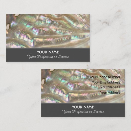 Elegant Moeder van Parelvisitekaartje Visitekaartje (Voorkant / Achterkant)