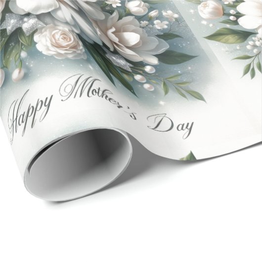 Elegant Moederdag bloemeninpakpapier Cadeaupapier (Rol Hoek)