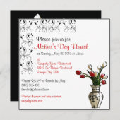 Elegant Moederdag Brunch - Aangepaste uitnodiginge Kaart (Voorkant / Achterkant)