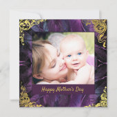 Elegant Moederdag Feestdagenkaart (Voorkant)