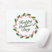 Elegant Moederdag Floral Wreath | Mousepad Muismat (Met muis)