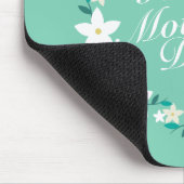 Elegant Moederdag Floral Wreath | Mousepad Muismat (Hoek)