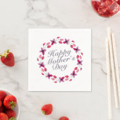 Elegant Moederdag Floral Wreath | Napkin Servetten (Insitu)