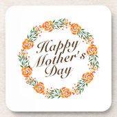 Elegant Moederdag Floral Wreath | ONDERZETTER (Voorkant)