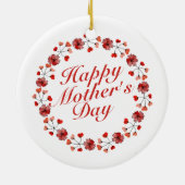 Elegant Moederdag Floral Wreath | ORNAMENT (Achterkant)