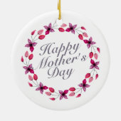 Elegant Moederdag Floral Wreath | ORNAMENT (Achterkant)