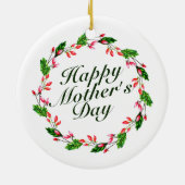 Elegant Moederdag Floral Wreath | ORNAMENT (Achterkant)