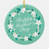 Elegant Moederdag Floral Wreath | ORNAMENT (Achterkant)